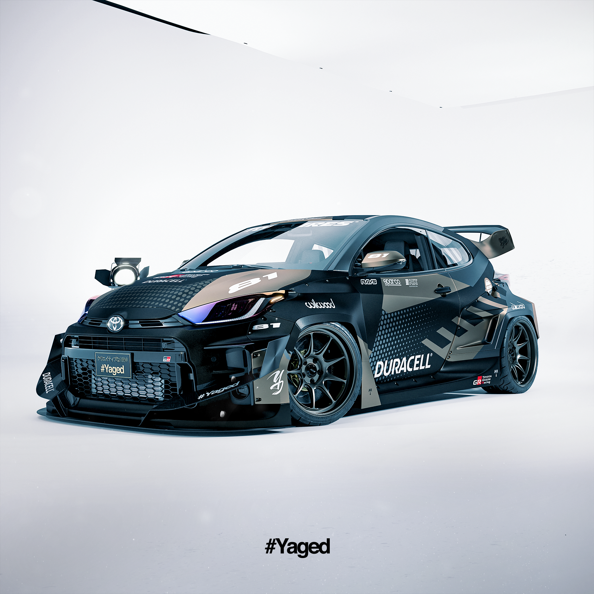 Design - Toyota Yaris GR Gold - READY TO CUT FILES