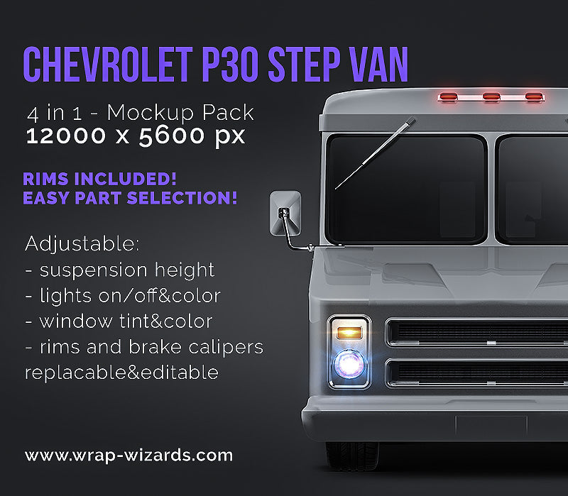 Chevrolet P30 step van - Van Mockup