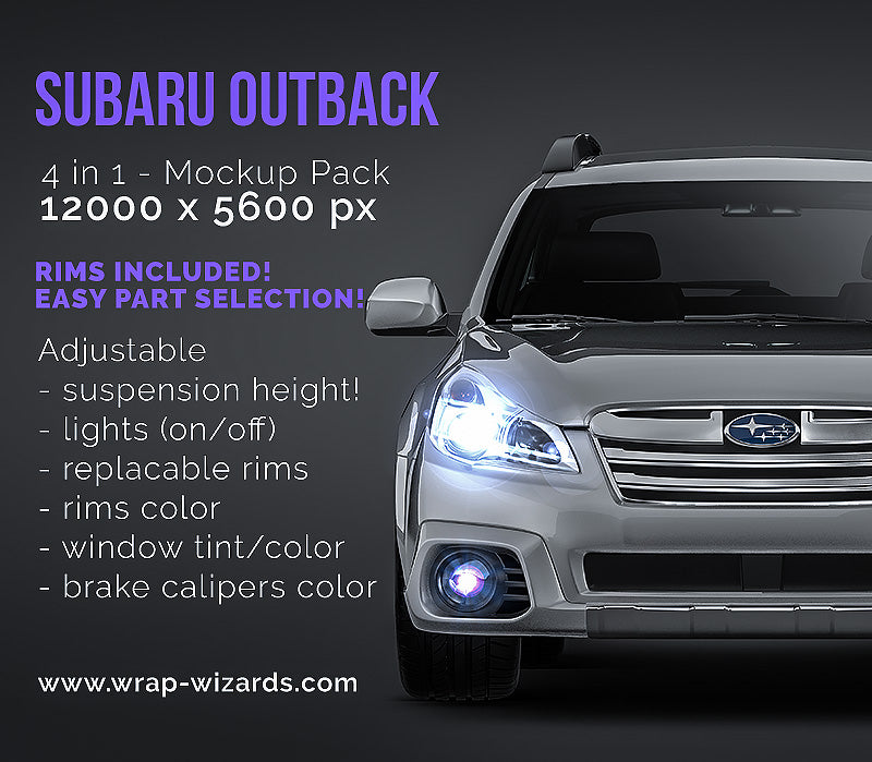 Subaru Outback - Car Mockup