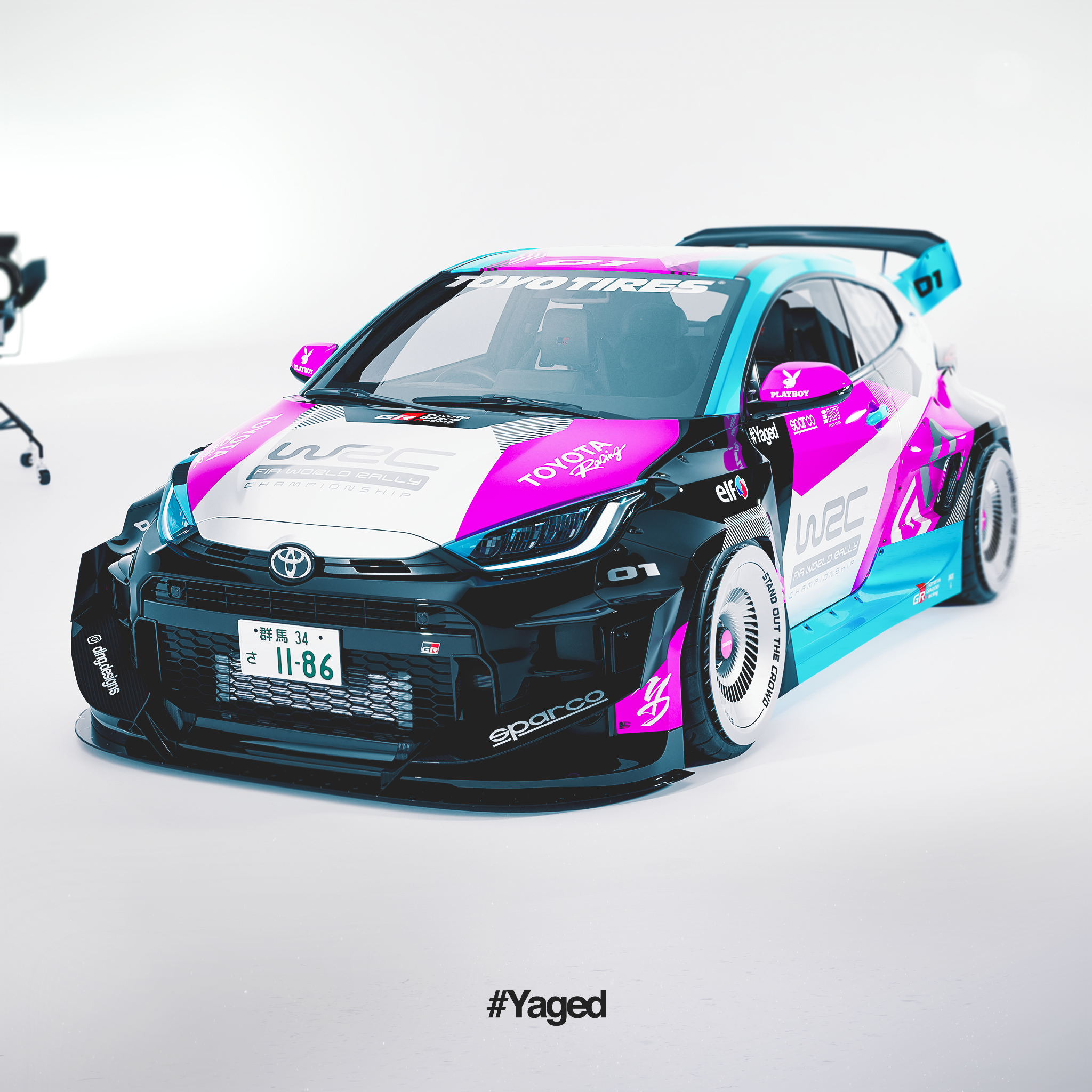 Design - Toyota Yaris GR WRC - READY TO CUT FILES