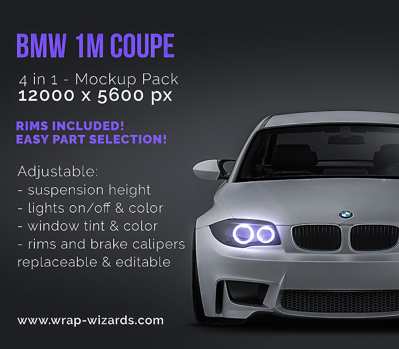 BMW 1M Coupe - Car Mockup