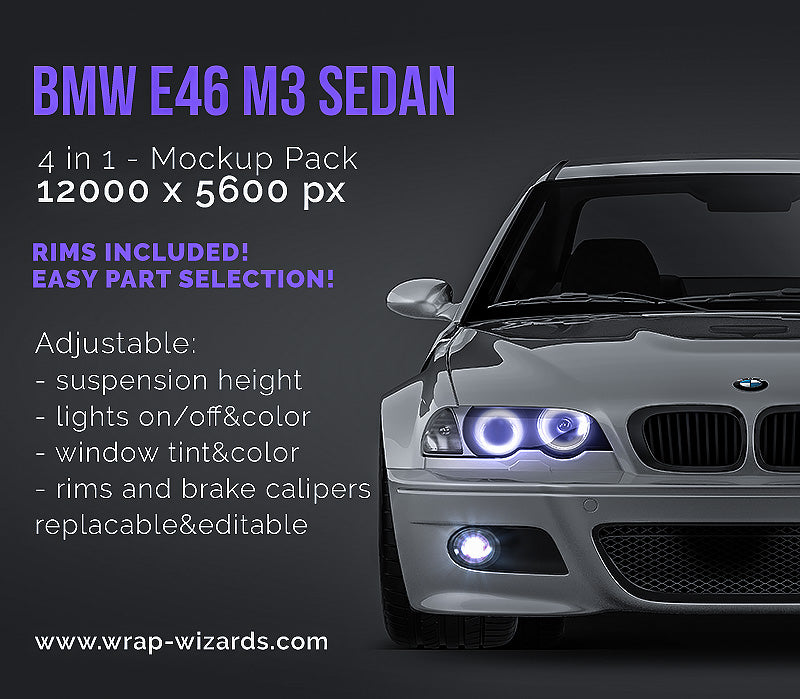 BMW 3-series E46 M3 - Car Mockup