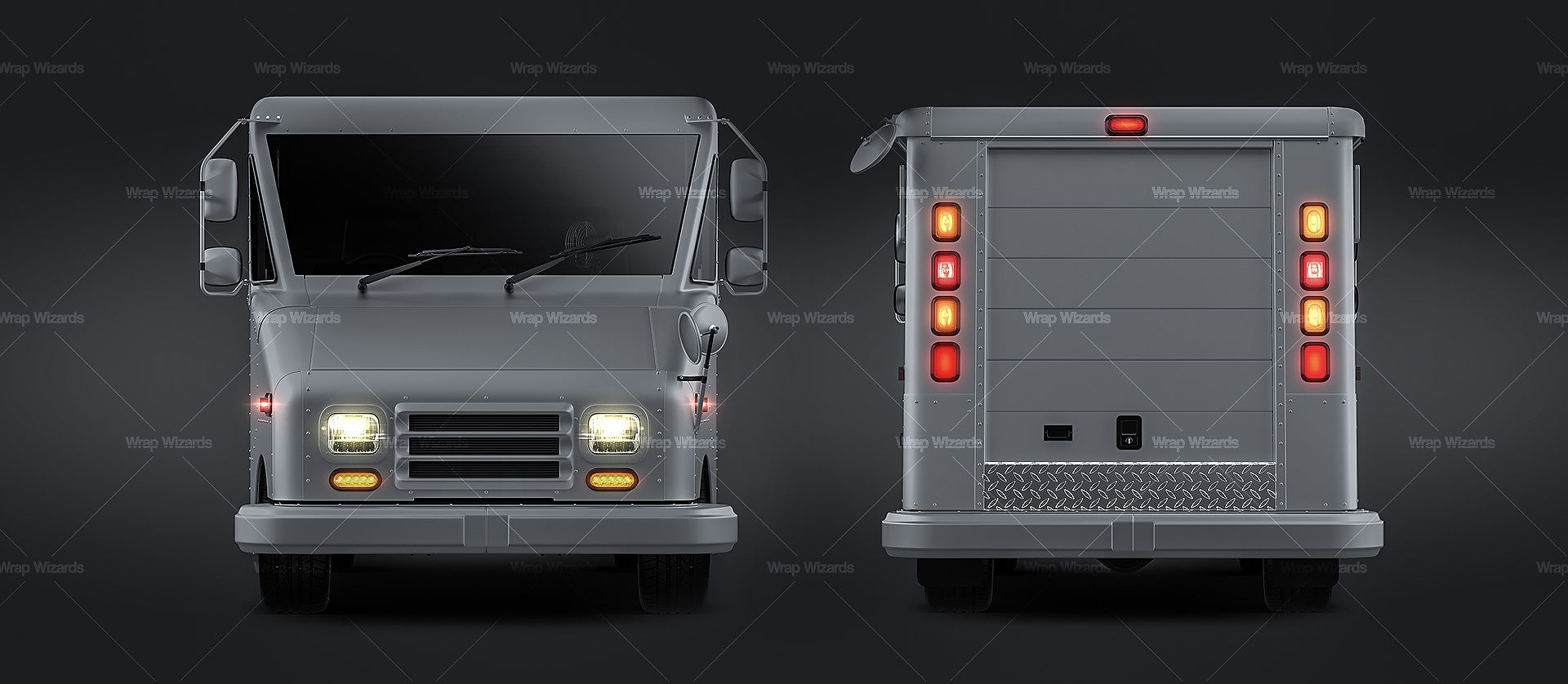 Grumman LLV USA Post Truck - Van Mockup