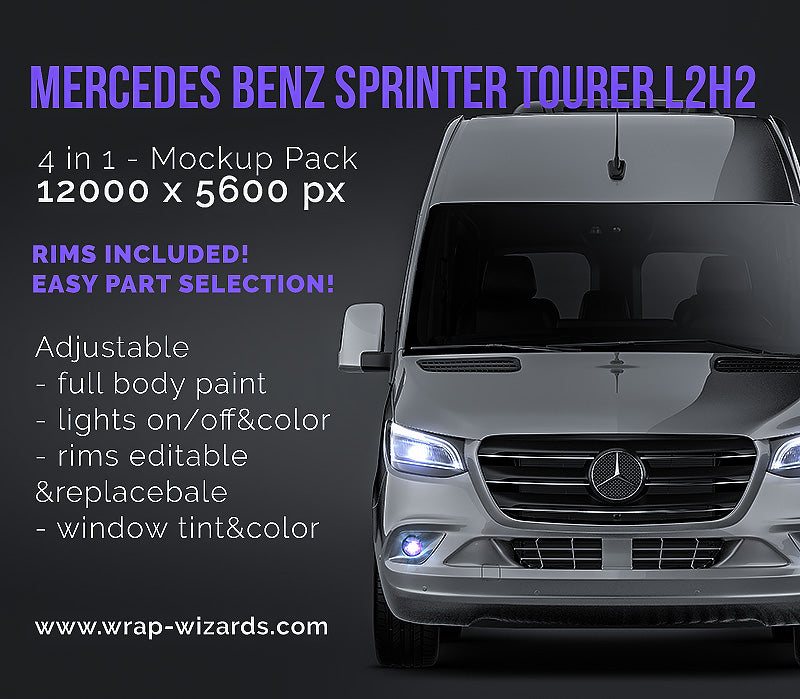 Mercedes Benz Sprinter Tourer L2H2 - Van Mockup