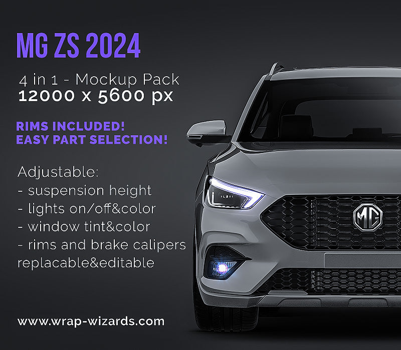 MG ZS 2024 - Car Mockup