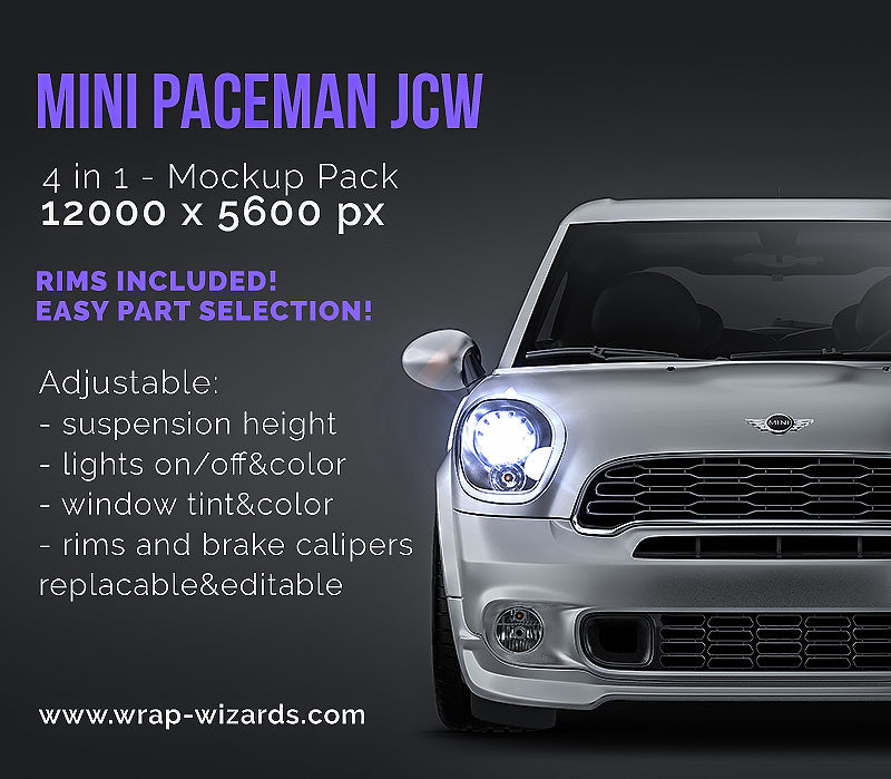 Mini Paceman JCW John Cooper Works - Car Mockup