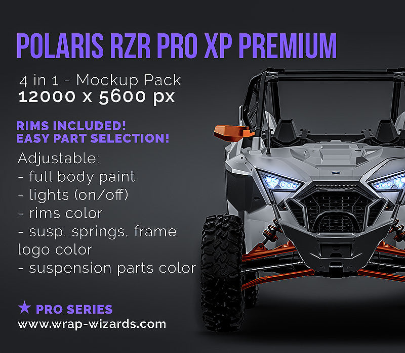 Polaris RZR Pro XP Premium 2022 - Buggy Mockup