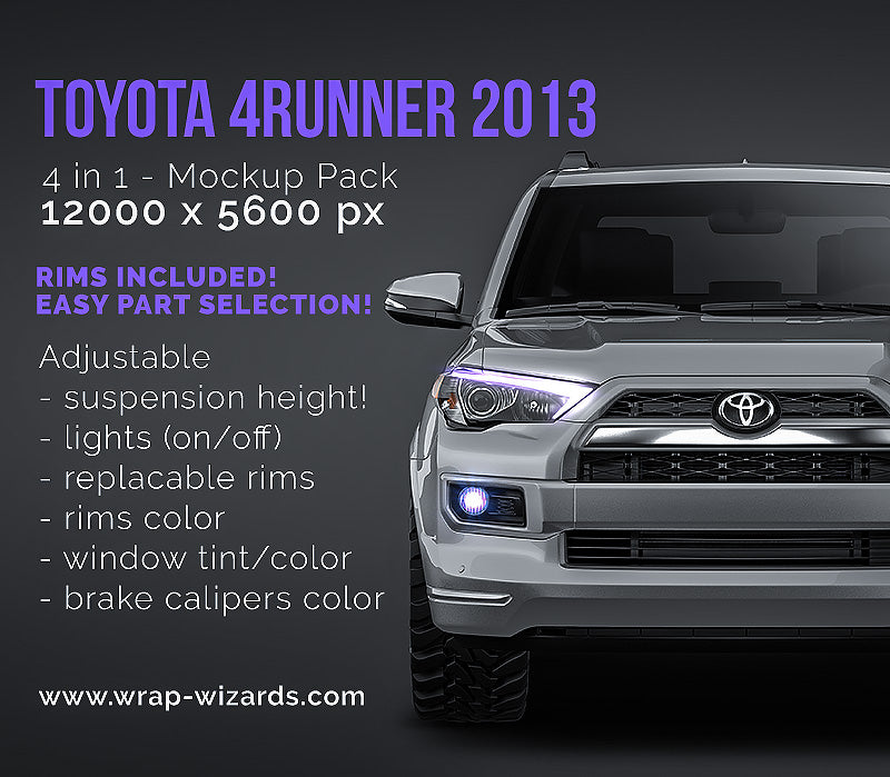 Toyota 4Runner 2013 - Car Mockup