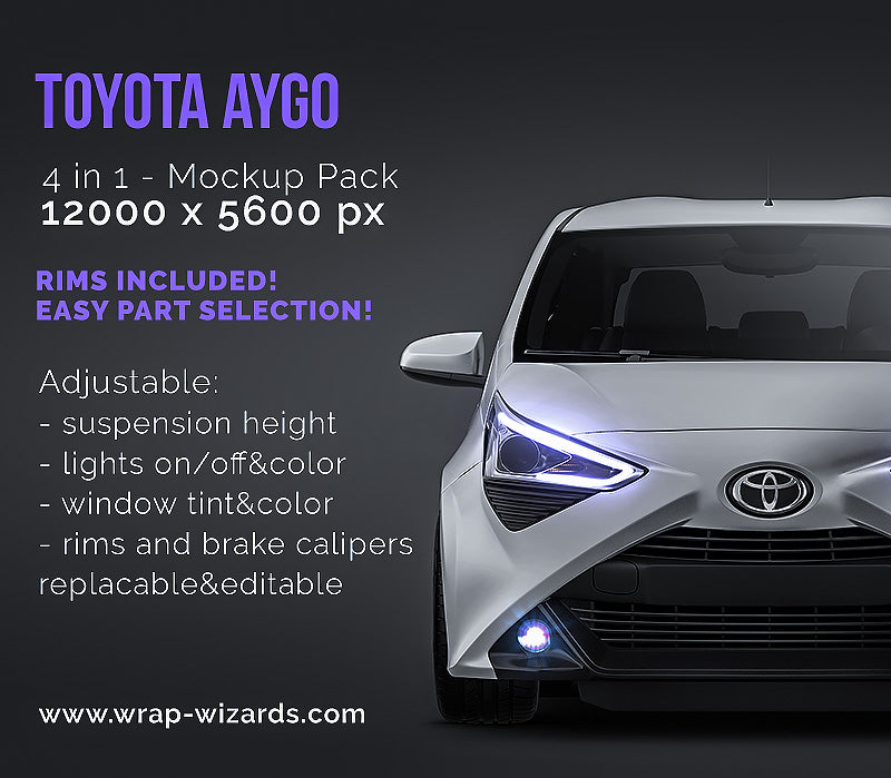 Toyota Aygo - Car Mockup