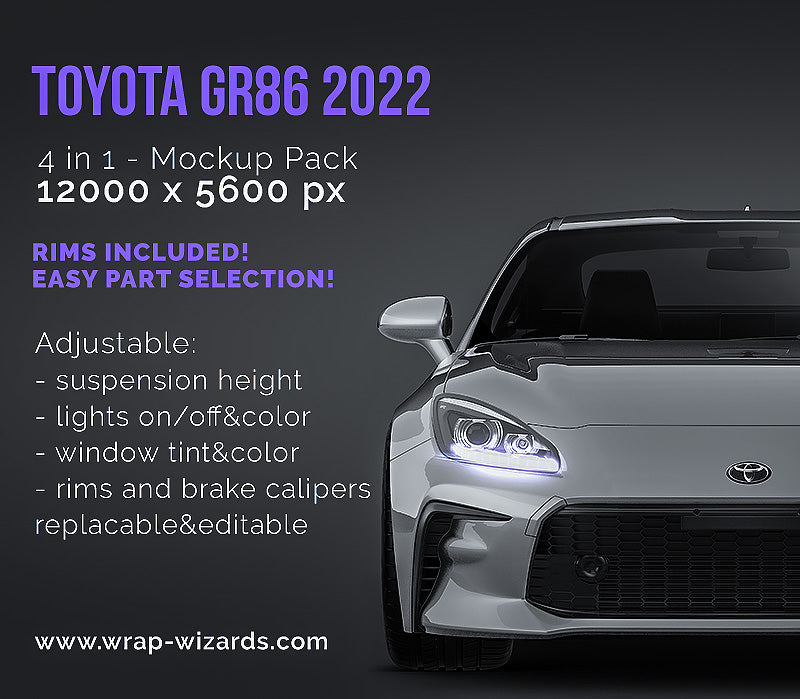 Toyota GR86 2022 - Car Mockup
