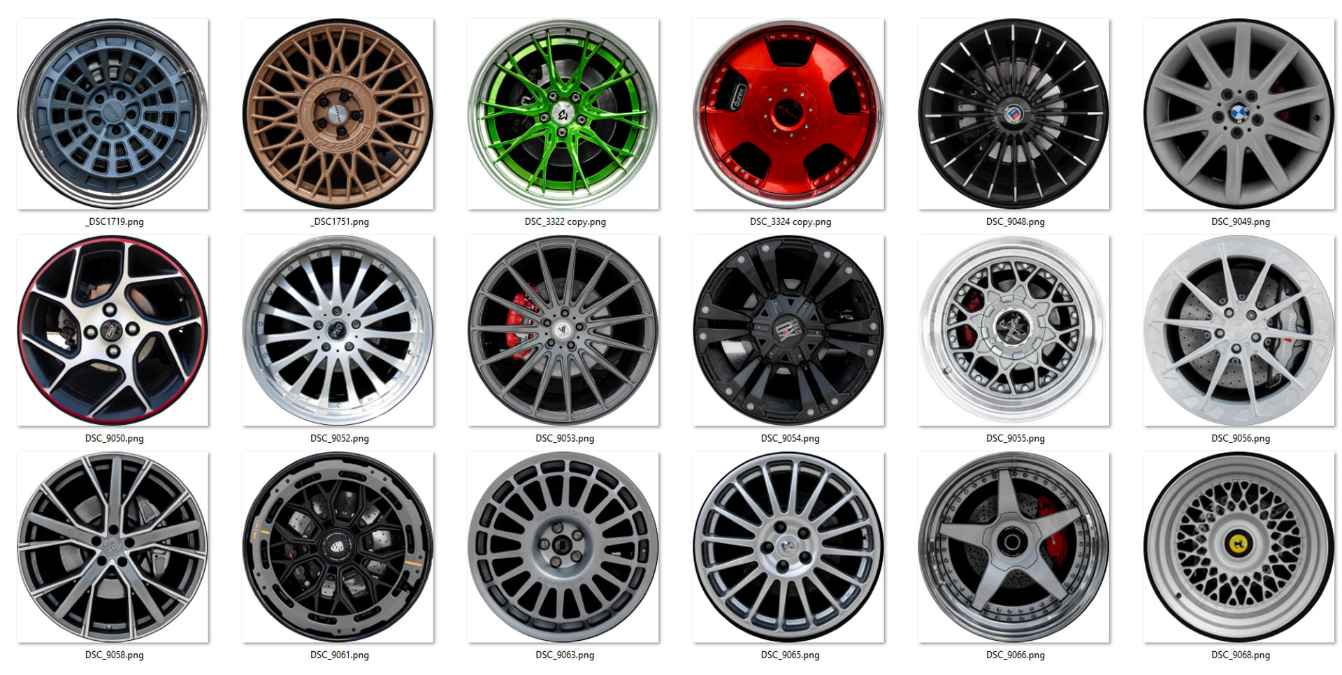 Rims Designers Pack v3 100 Rims!