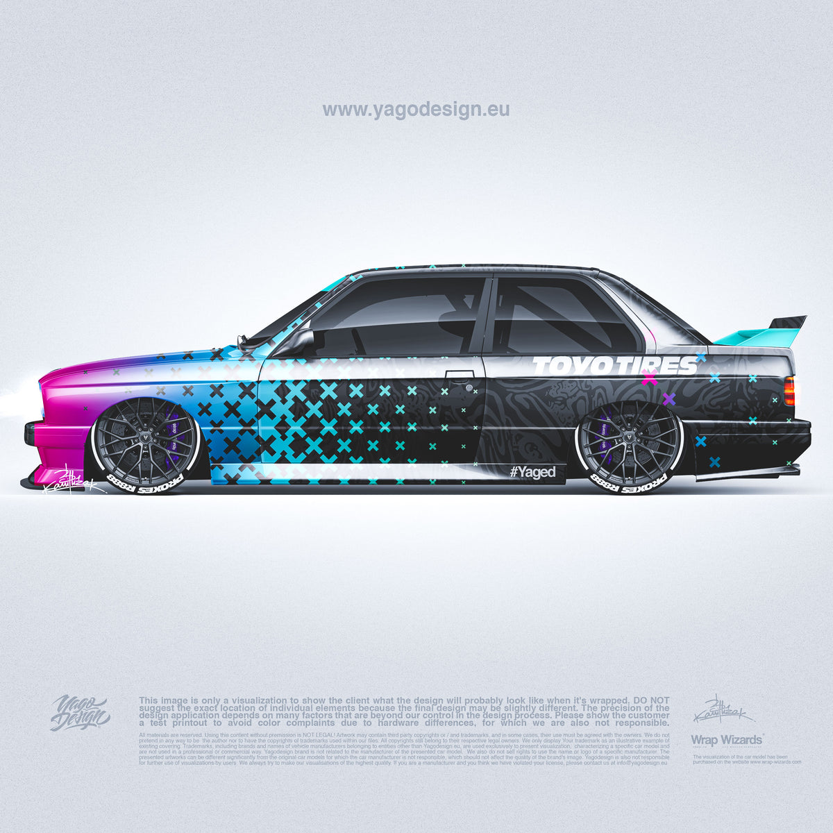 BMW M3 Retro Car Drift Poster – My Hot Posters