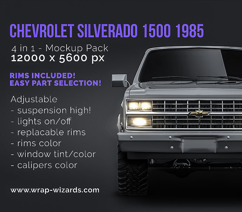 Chevrolet Silverado 1500 1985 - Truck/Pick-up Mockup