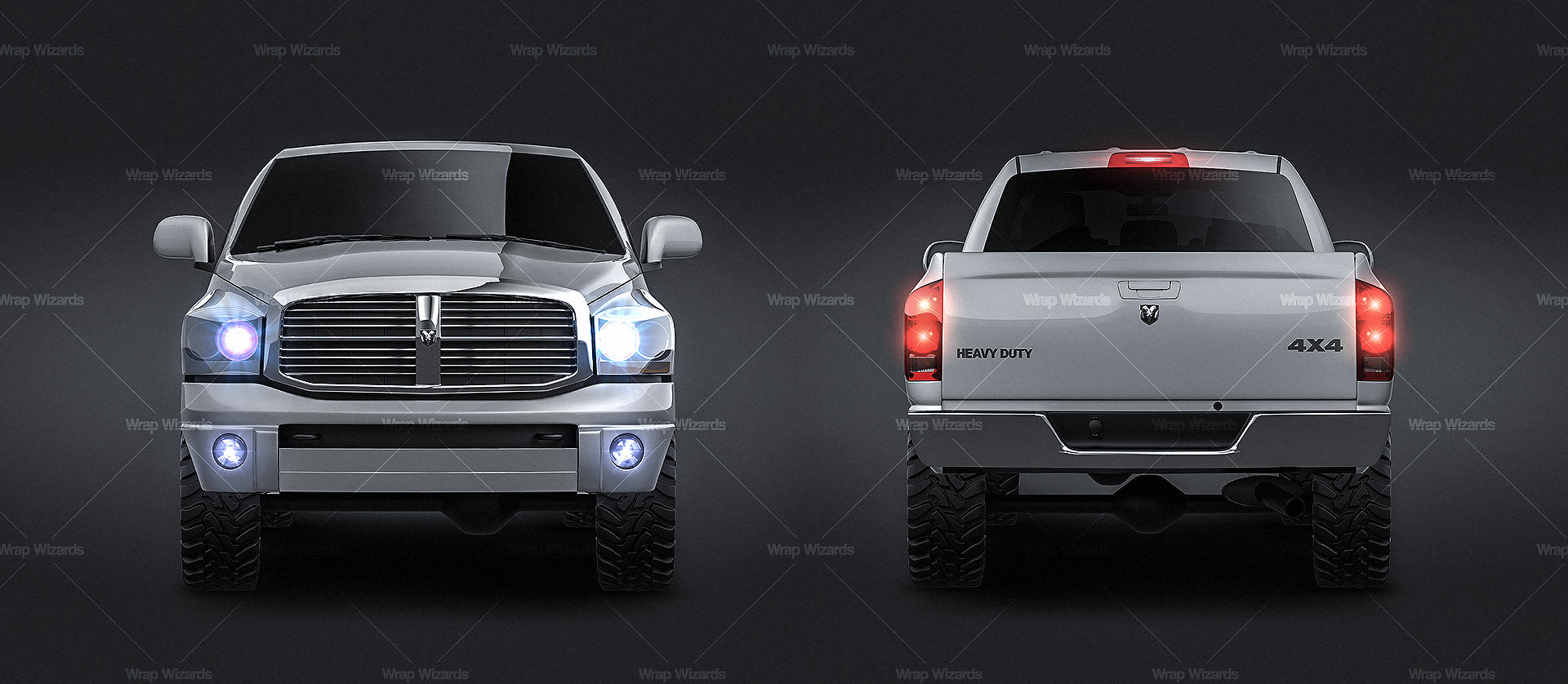 Dodge RAM 1500 Quad Cab 160-inch Box Laramie 2007 - Truck/Pick-up Mockup