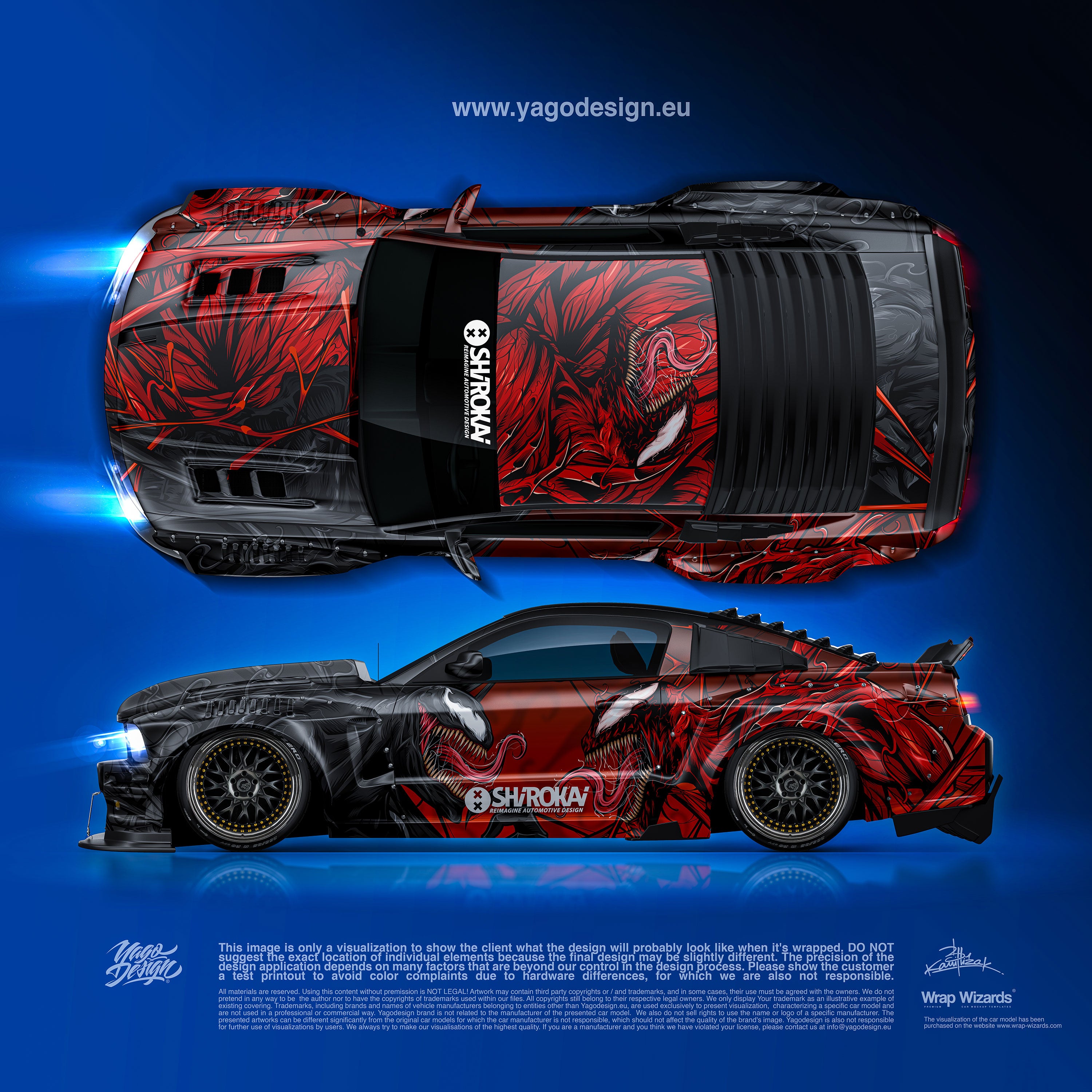 Design - Ford Mustang Shirokai - READY TO PRINT FILES