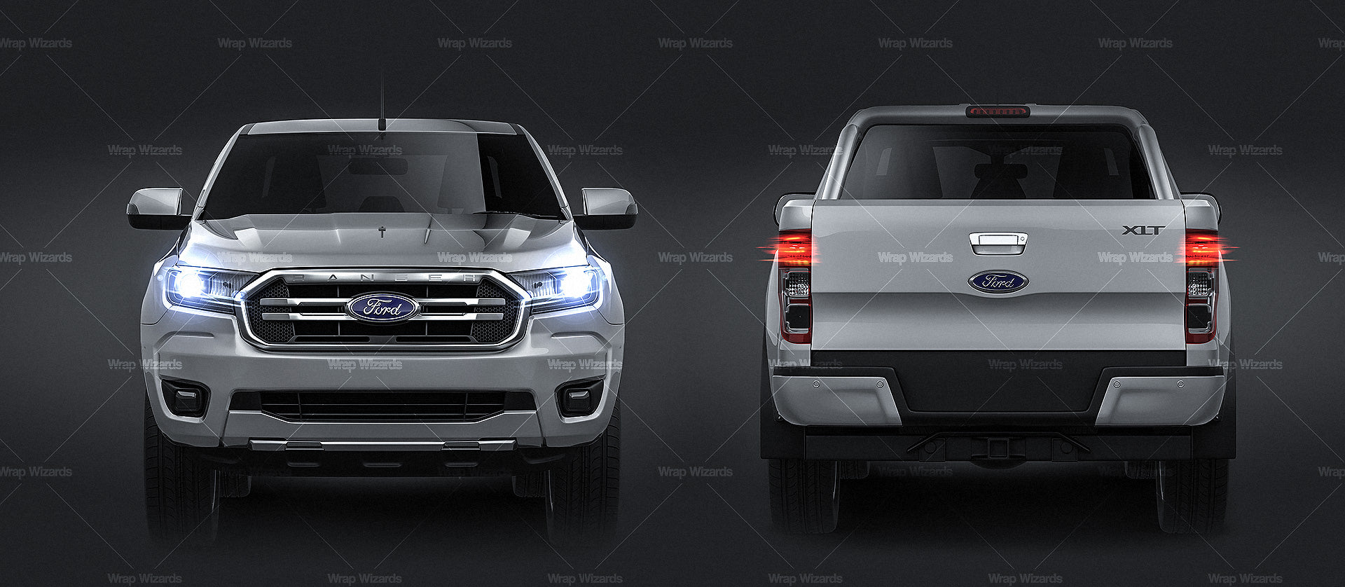 Ford Ranger DoubleCab XLT 2018 - Truck/Pick-up Mockup