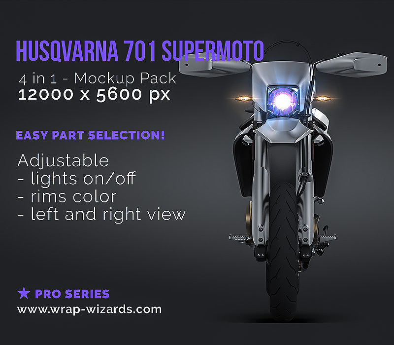 Husqvarna 701 Supermoto - Motorcycle Mockup