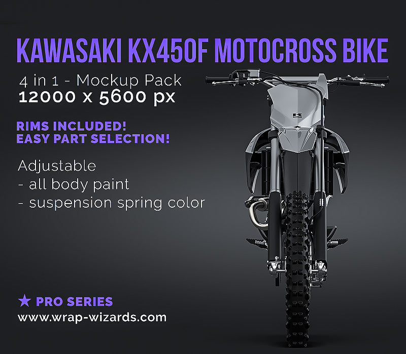 Kawasaki KX450F 2021 Motocross - Motorcycle Mockup