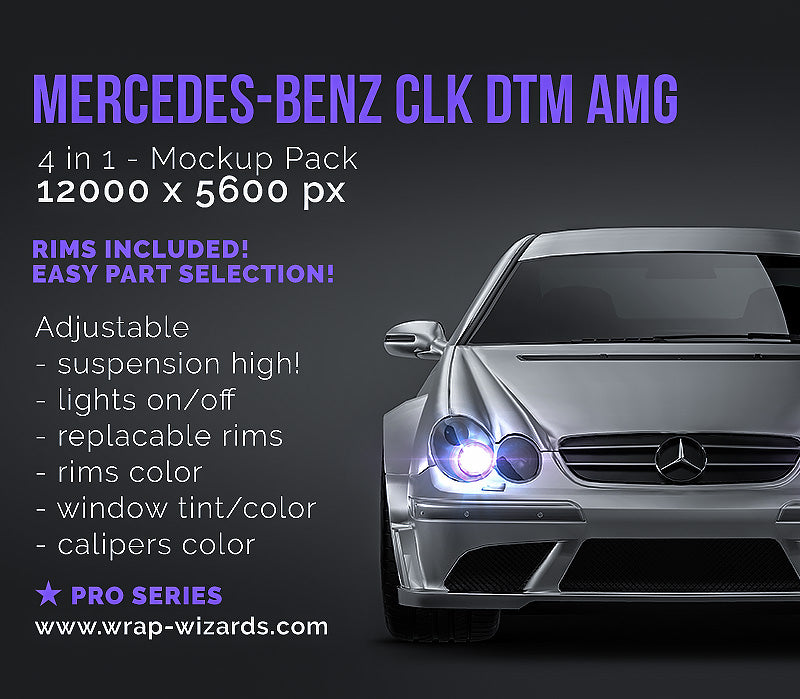Mercedes-Benz CLK W209 DTM AMG - Car Mockup