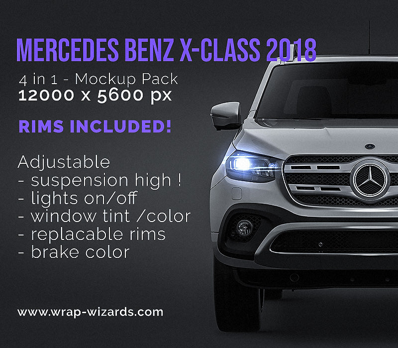 Mercedes-Benz X-Class 2018 - Truck/Pick-up Mockup