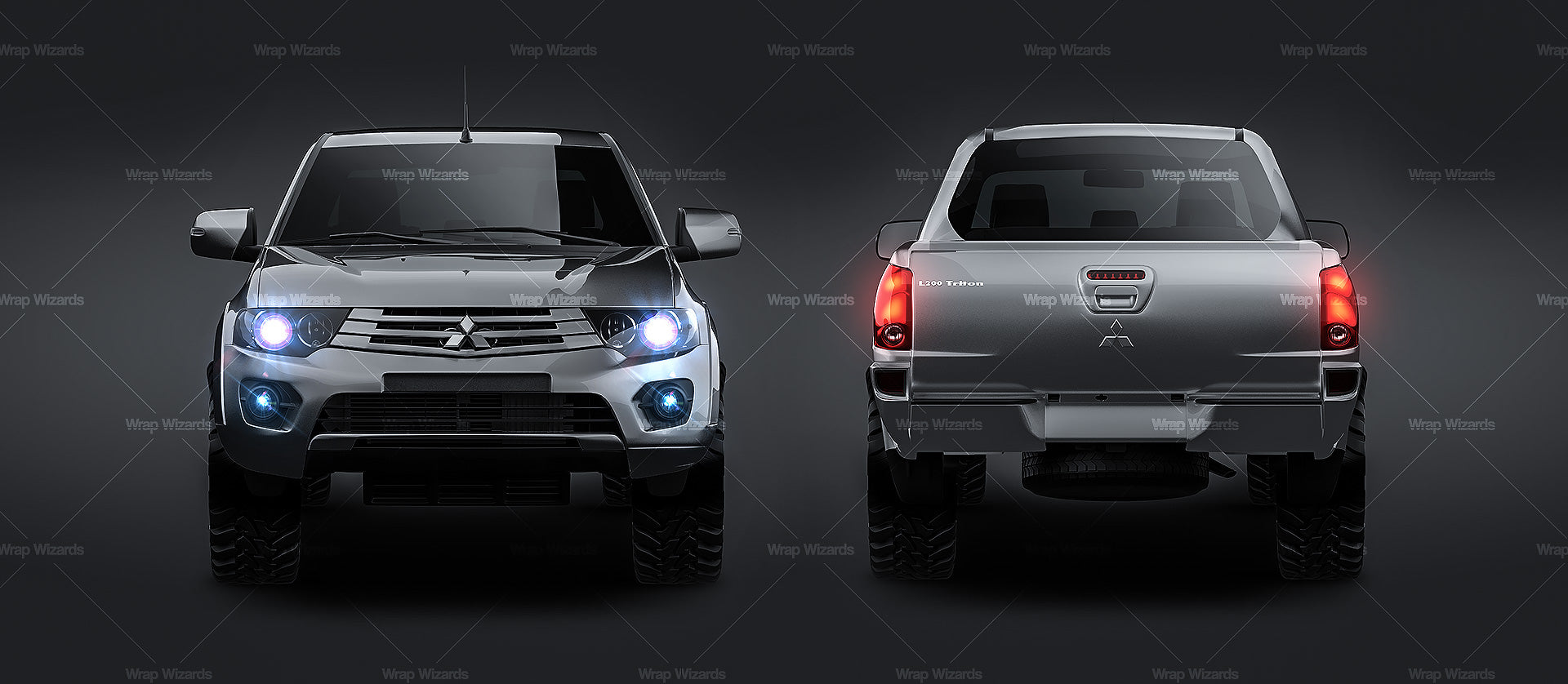 Mitsubishi L200 Triton Double Cab - Truck/Pick-up Mockup