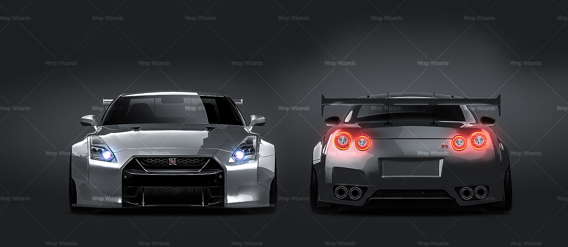 Nissan GT-R Liberty Walk widebody bodykit - Car Mockup