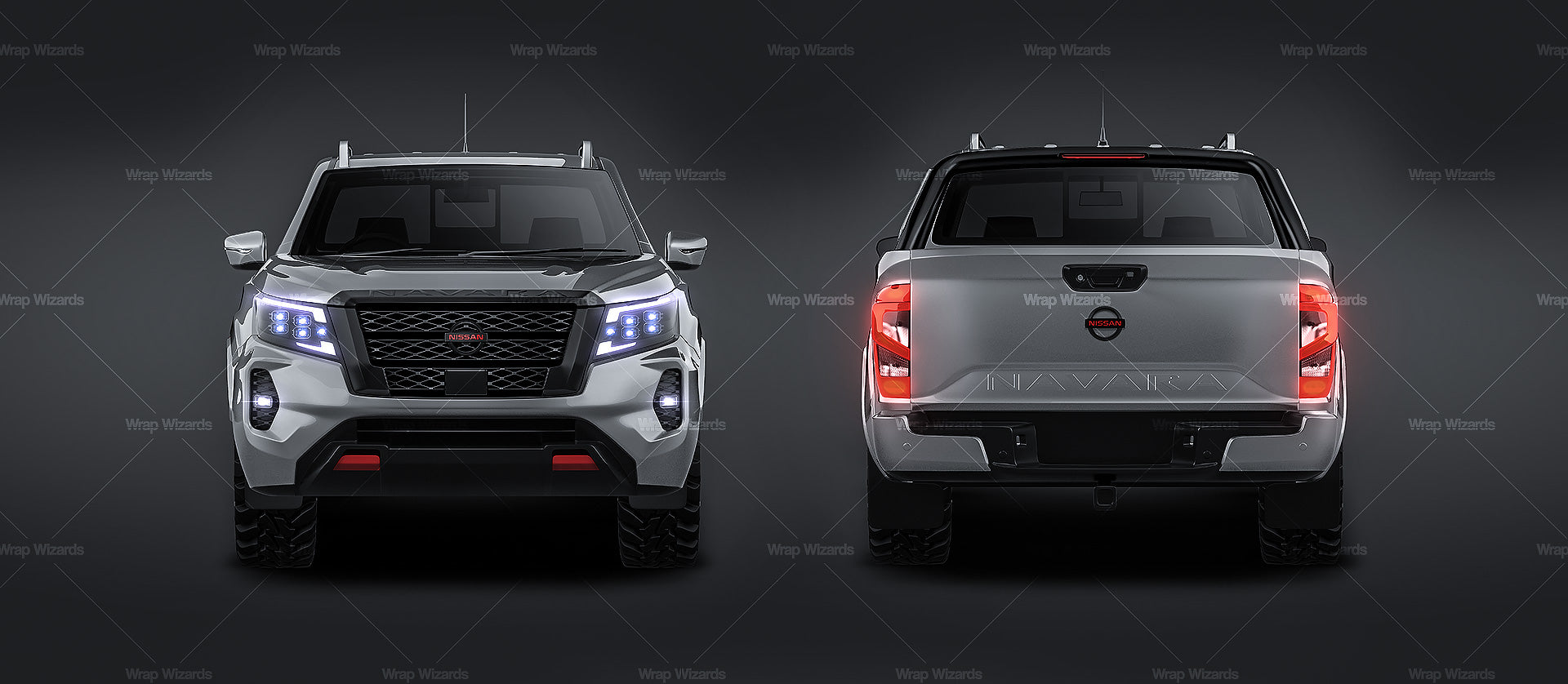 Nissan Navara Double Cab PRO 4X 2022 - Truck/Pick-up Mockup