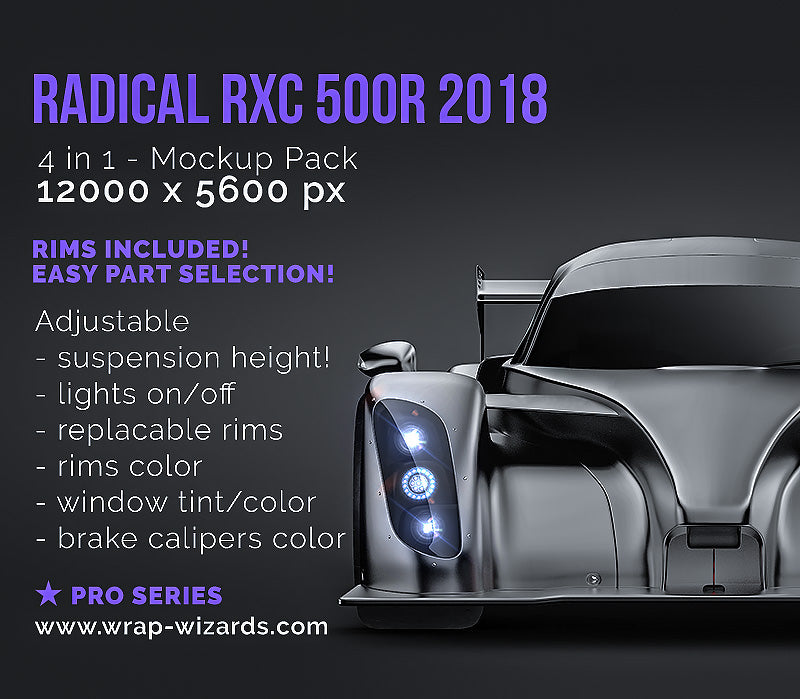 Radical RXC 2018 500r - Car Mockup