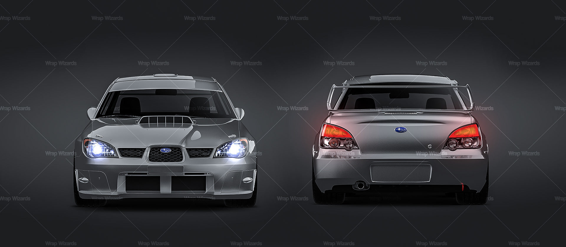 Subaru Impreza STi WRX Gen2 2006 Hawk Eye - Car Mockup