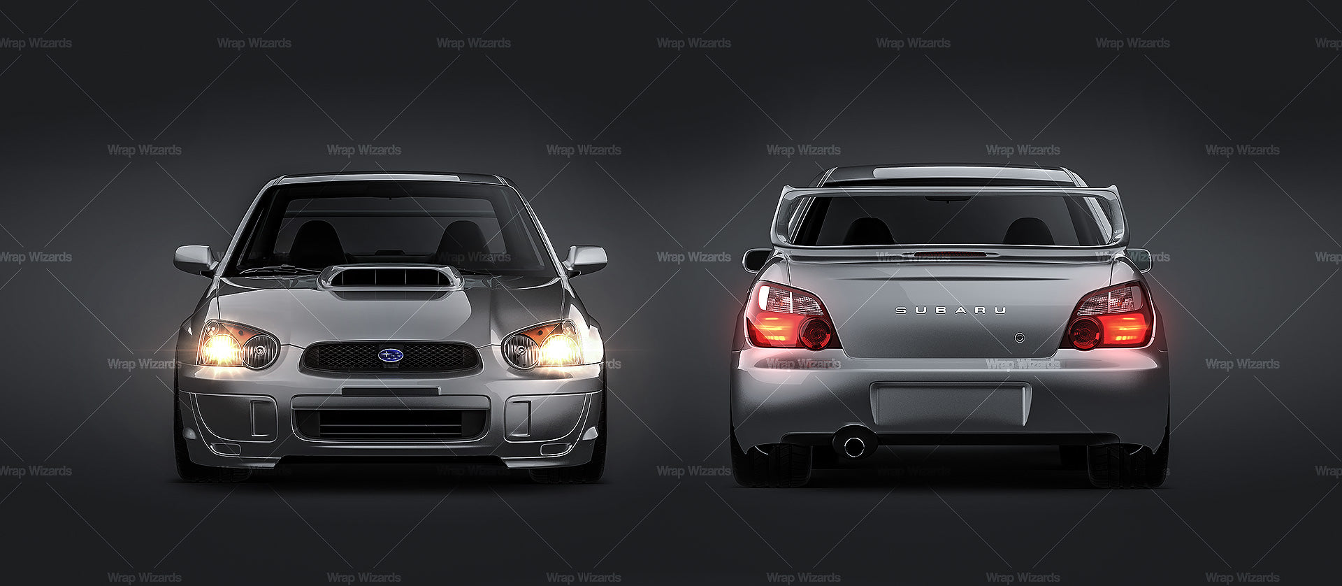 Subaru Impreza STi WRX Gen2 2003-2005 Blob Eye - Car Mockup