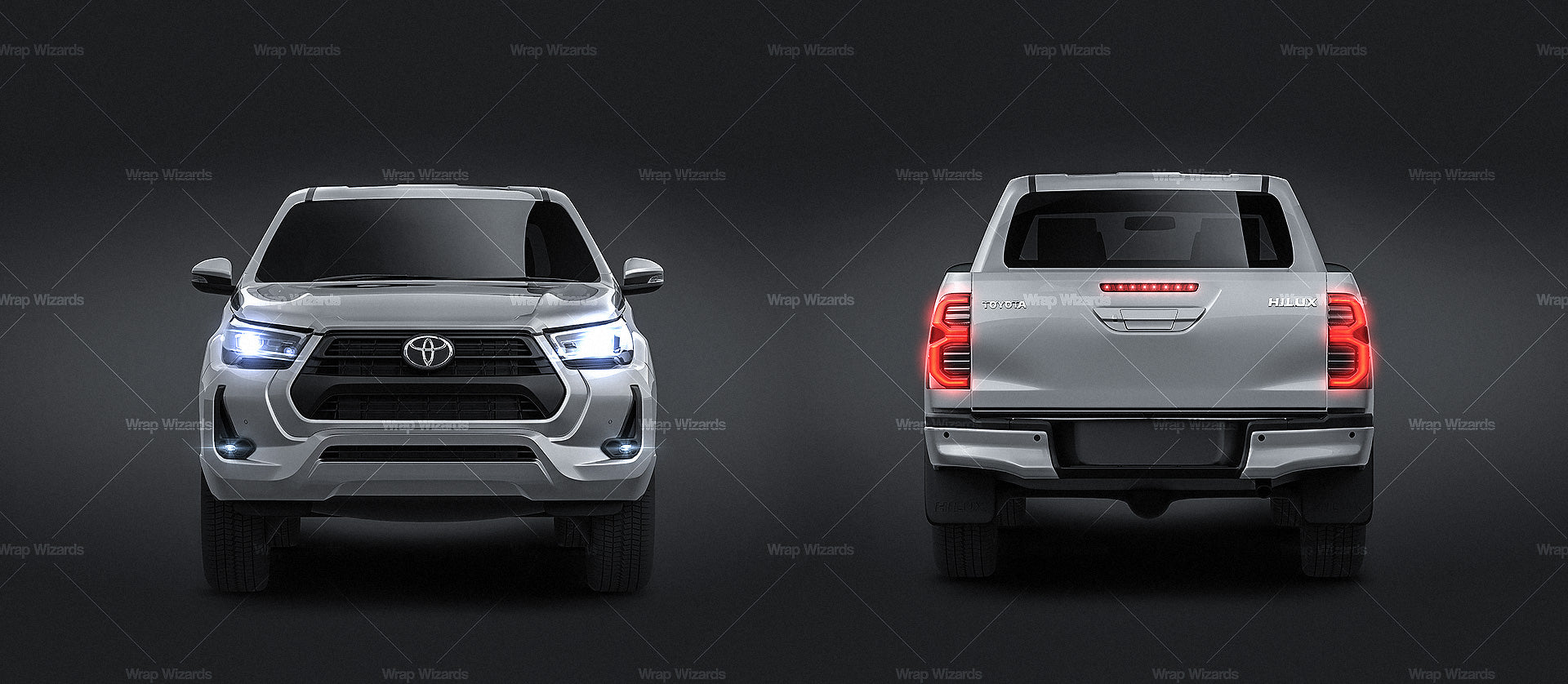 Toyota Hilux Double Cab 2020 - Truck/Pick-up Mockup