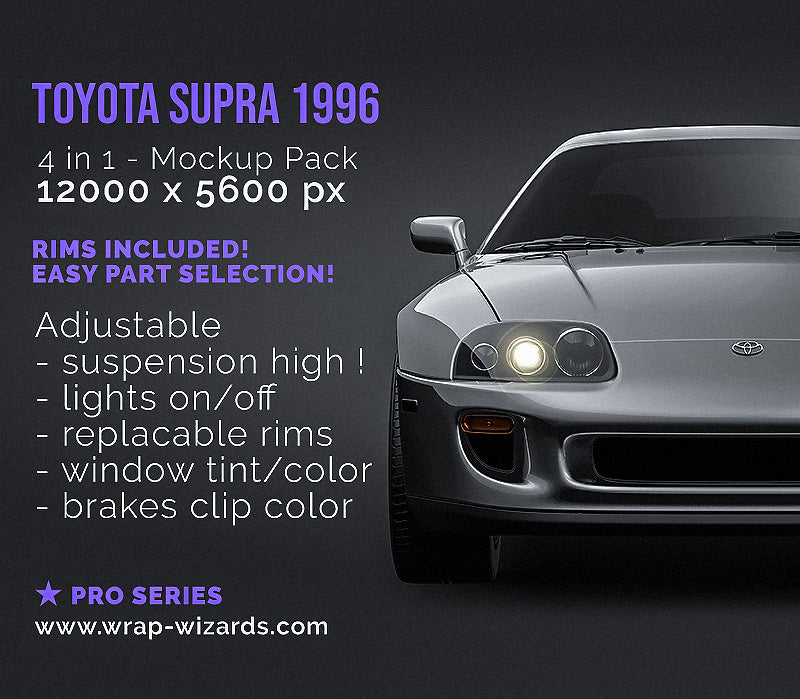 Toyota Supra 1996 - Car Mockup