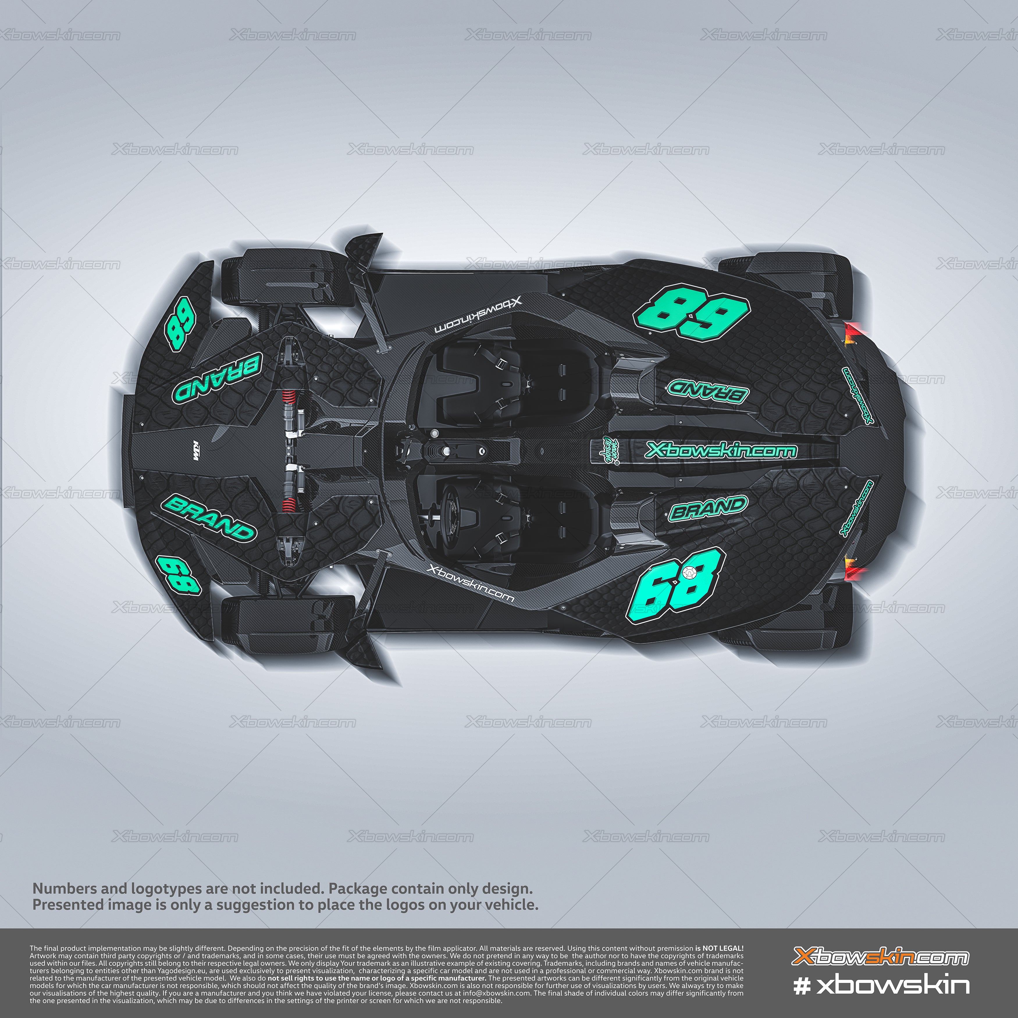 KTM X-BOW #50 - READY TO PRINT FILES