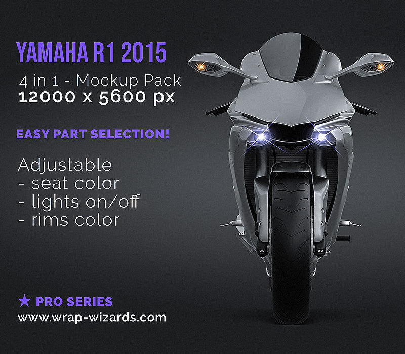 Yamaha R1 2015 - Motorcycle Mockup