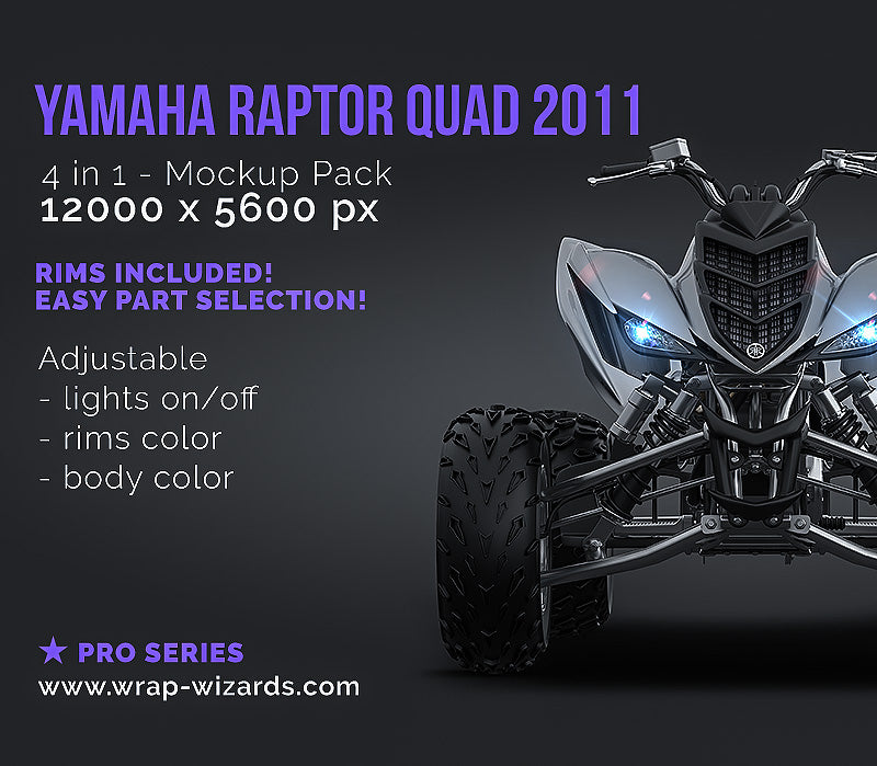 Yamaha Raptor Quad 2011 - Buggy Mockup