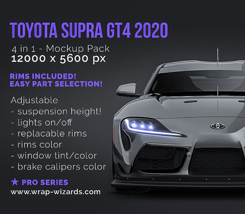 Toyota Supra GT4 2020 - Car Mockup