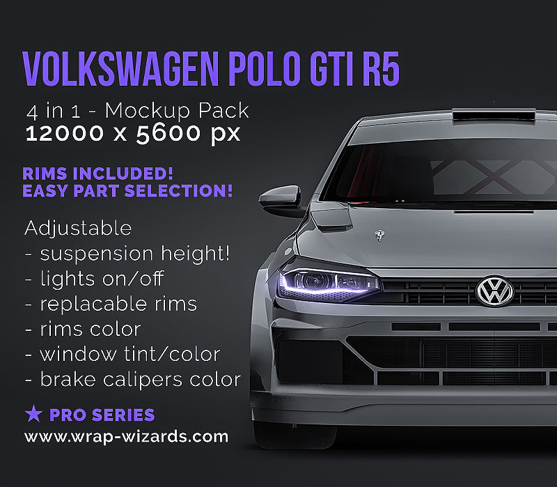 Volkswagen Polo GTI R5 - Car Mockup