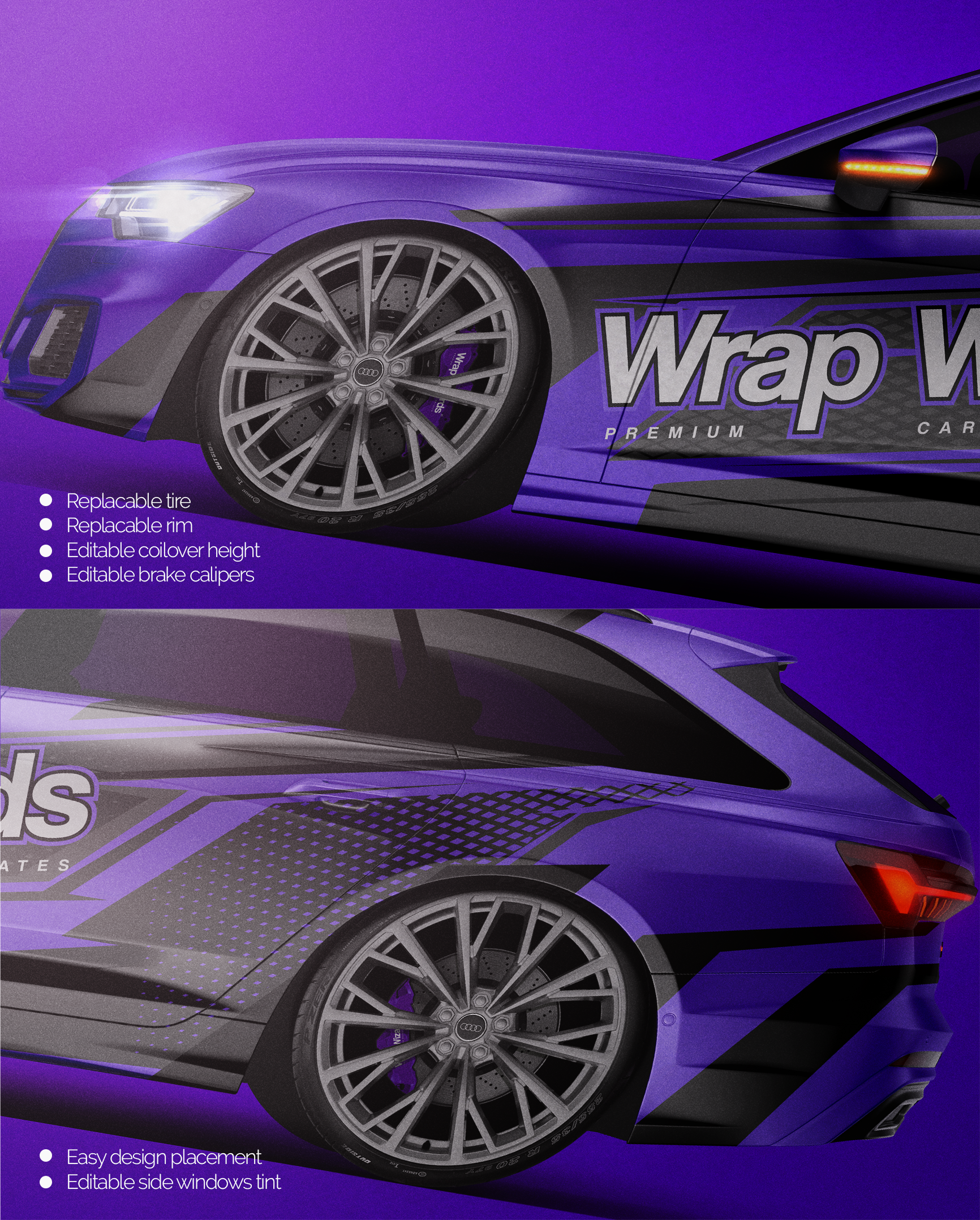 Audi A6 Avant S-line 2019 - Car Mockup