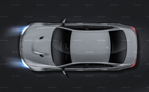 BMW 3-series E90 M3 sedan glossy finish - all sides Car Mockup Template.psd