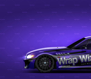 BMW Z3 Coupe E36/8 glossy finish - all sides Car Mockup Template.psd