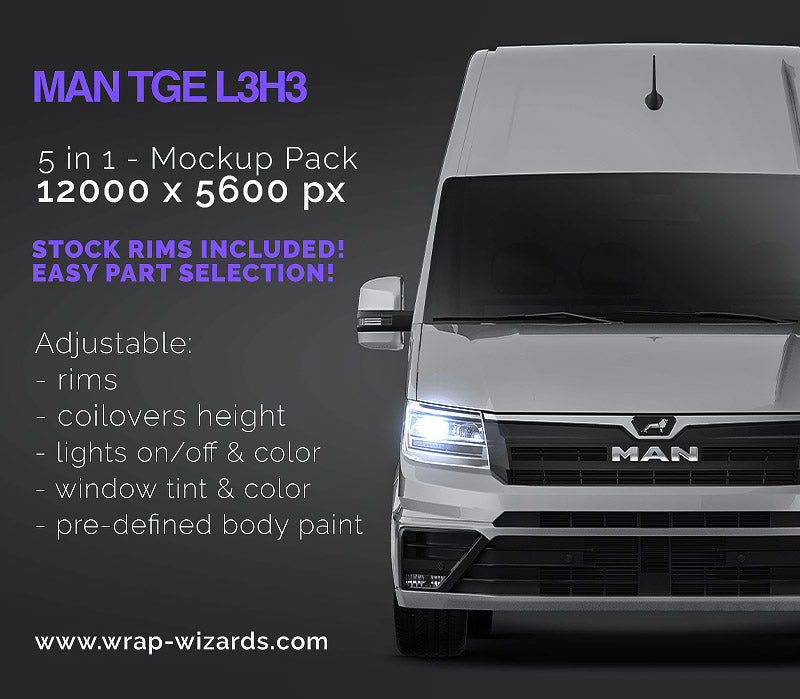 MAN TGE L3H3 - Van Mockup