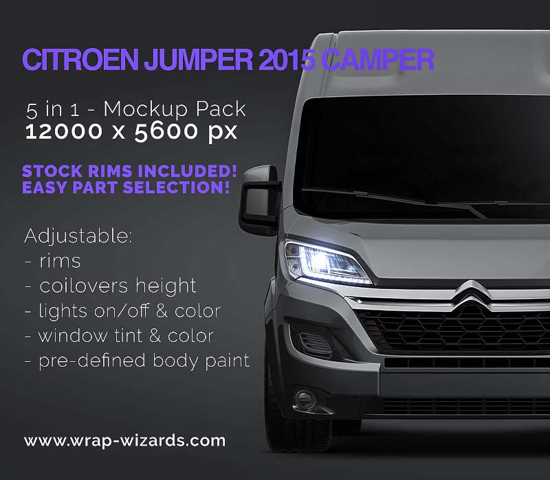 Citroen Jumper Camper - Van Mockup