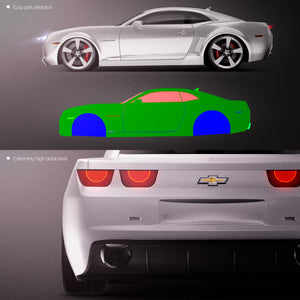 Premium car mockup for Chevrolet Camaro 2011