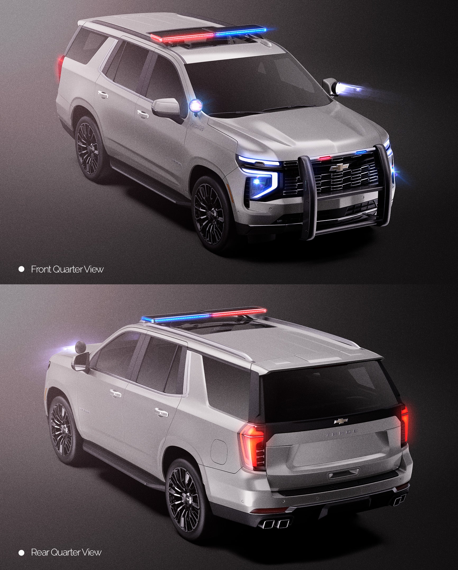 Chevrolet Tahoe 2025 Police Car - Car Mockup