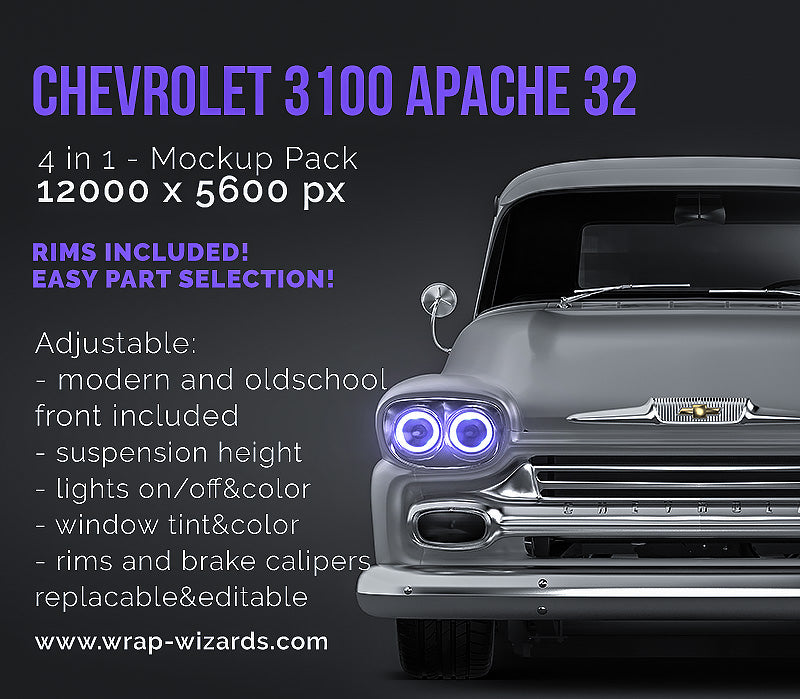 Chevrolet 3100 Apache 32 - Truck/Pick-up Mockup
