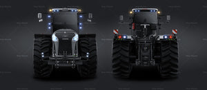 Claas Xerion tractor satin matt finish - all sides Car Mockup Template.psd
