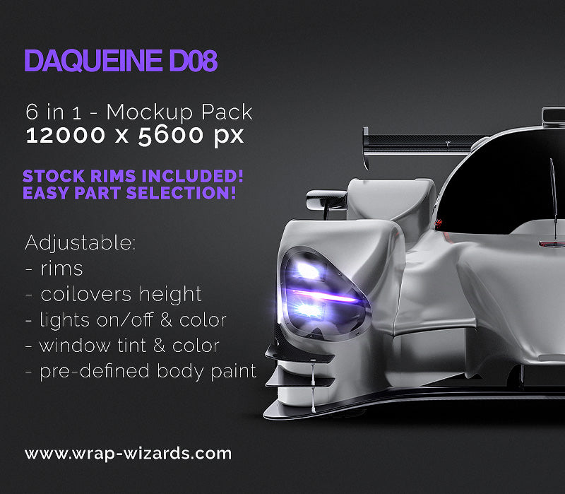 DAQUEINE D08 - Car Mockup