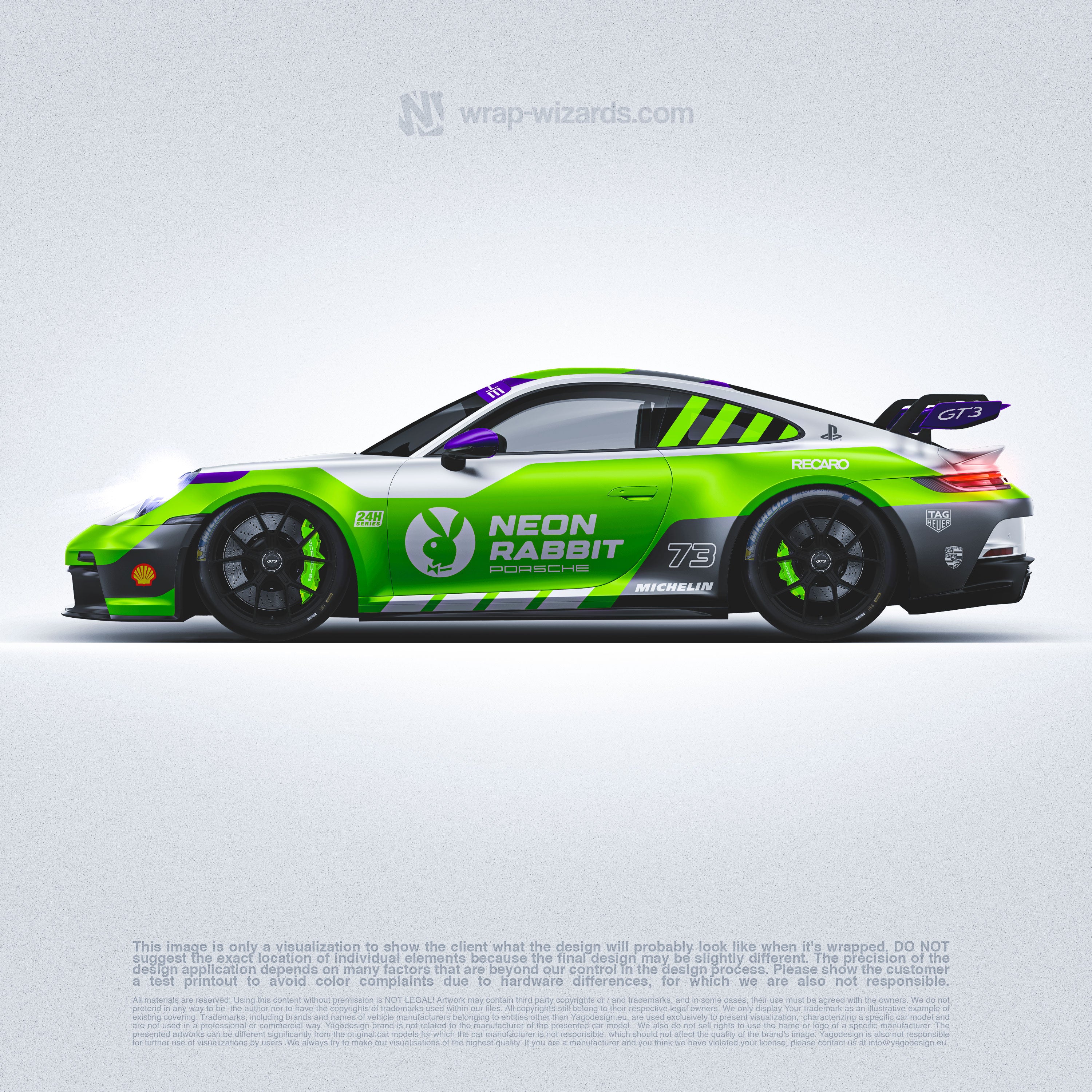 Design - RACE PORSCHE - READY TO PRINT or CUT FILES