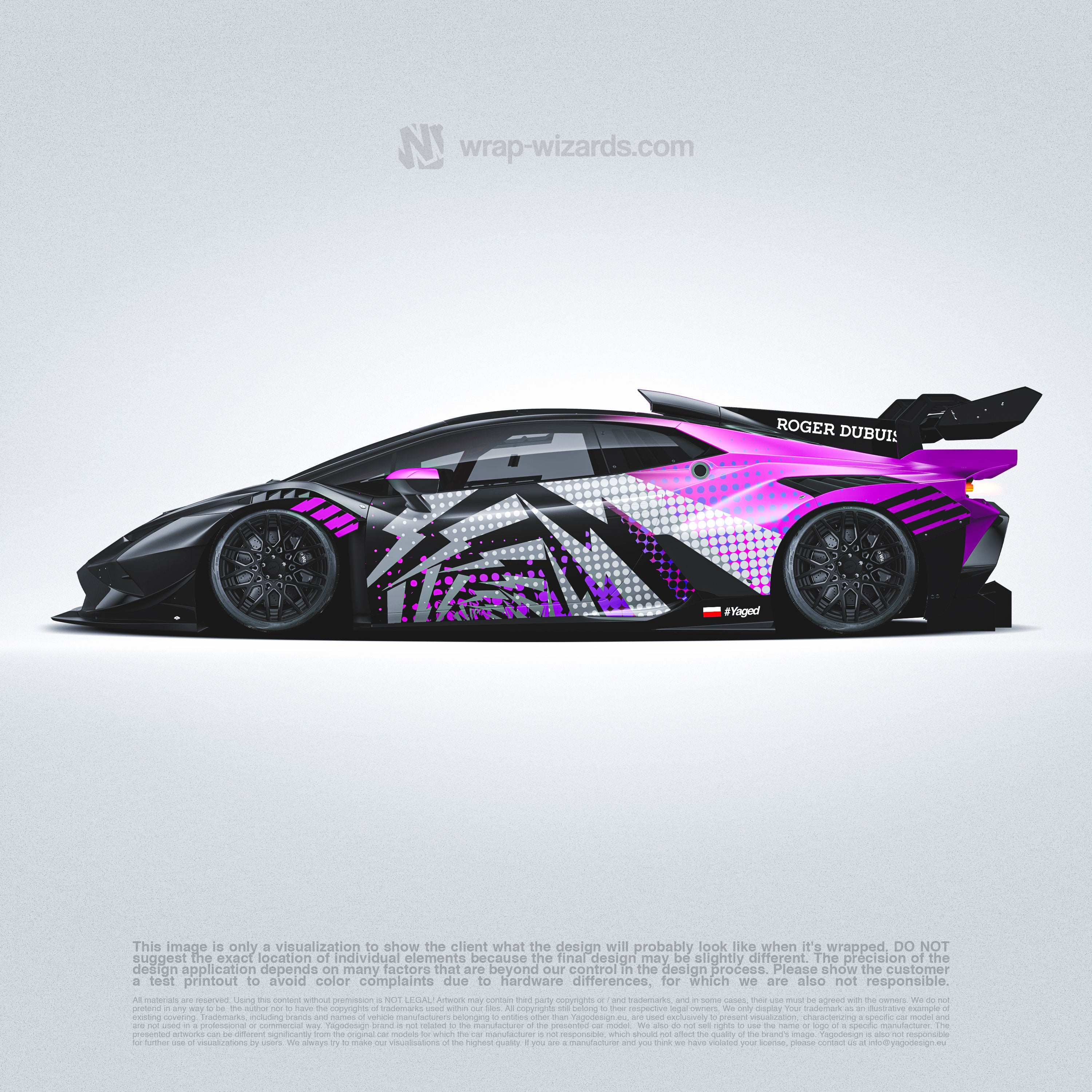 Design - Lamborghini HURACAN EVO SUPER TROFEO PINK - FILES ON DEMAND