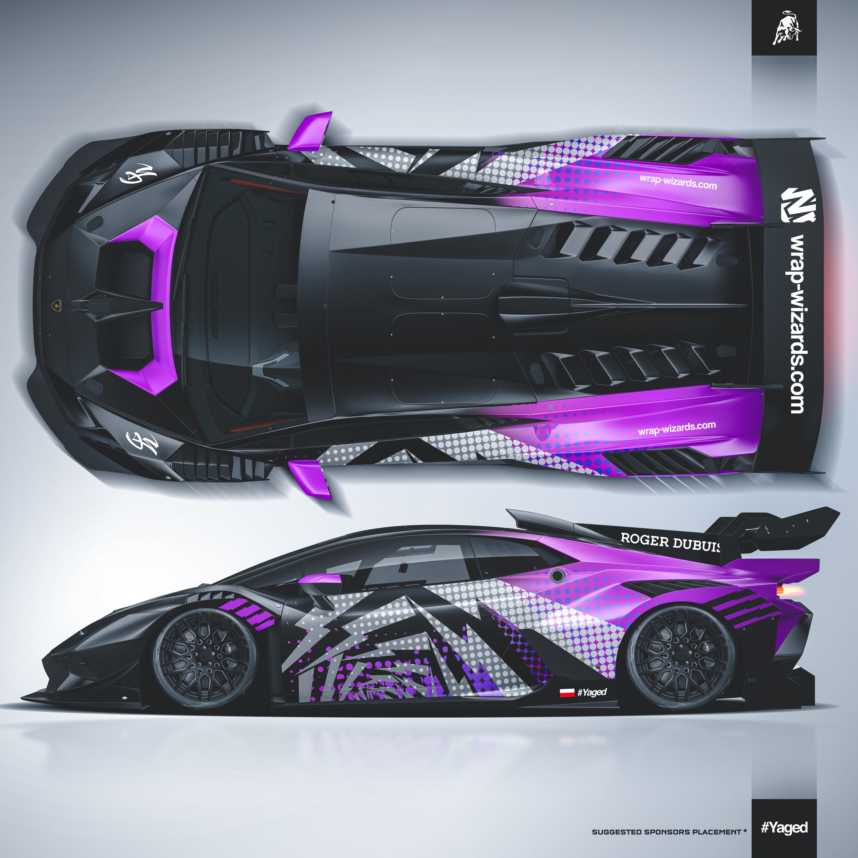 Design - Lamborghini HURACAN EVO SUPER TROFEO PINK - FILES ON DEMAND
